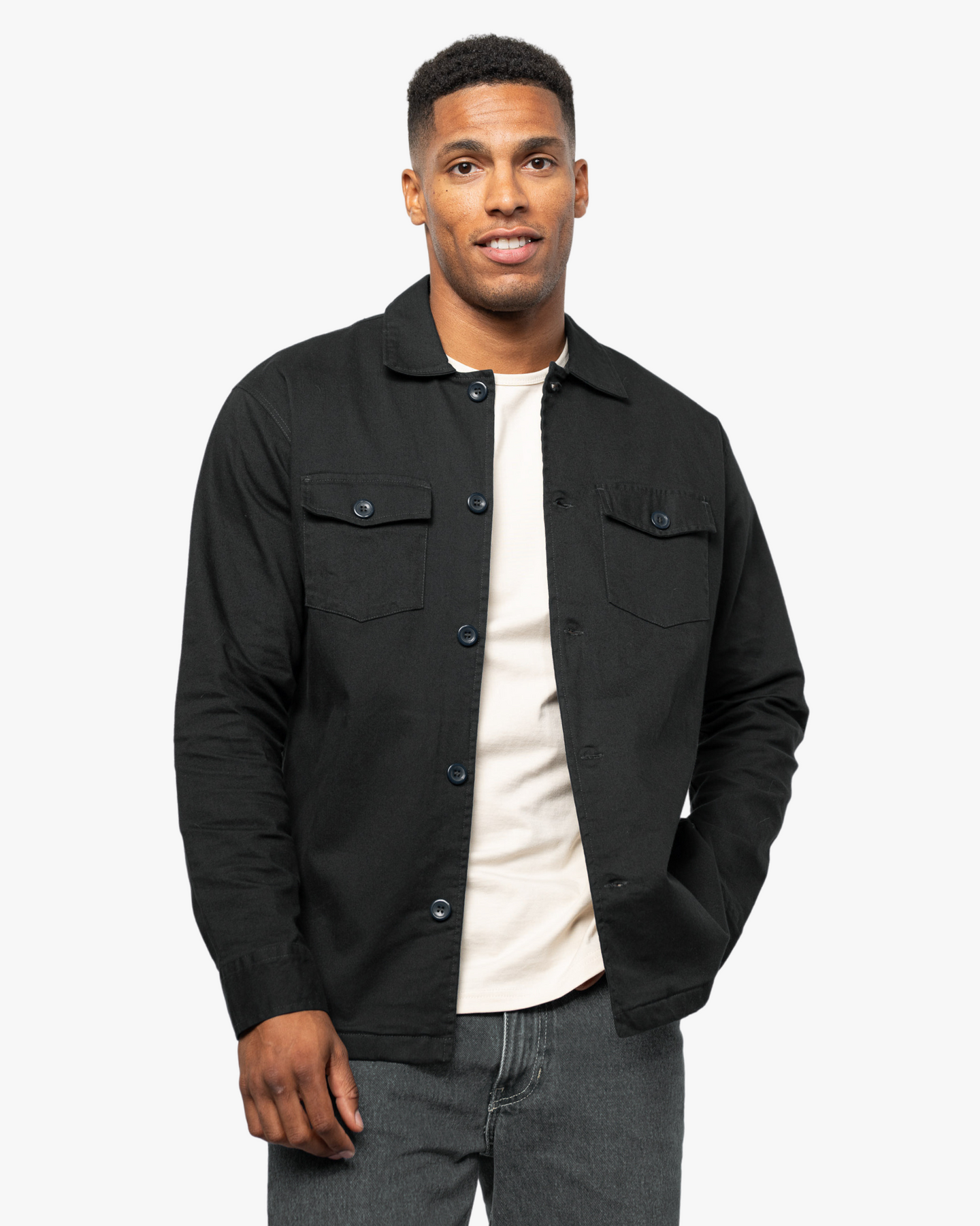 Core Twill Utility Jacket - Front View