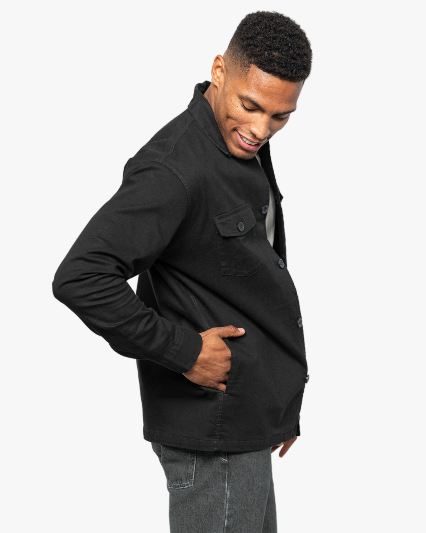 Core Twill Utility Jacket - Side View