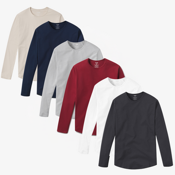 Long Sleeve Curve Crew 6-Pack