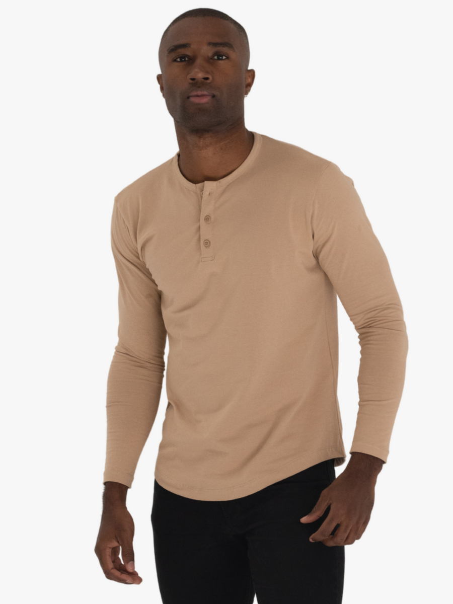 Long Sleeve Henley - Final Sale