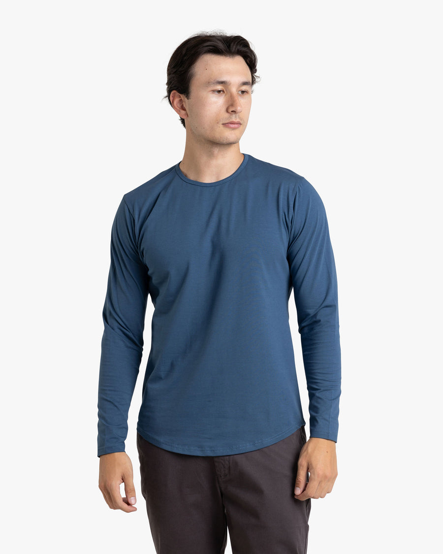 Long Sleeve Curve Crew