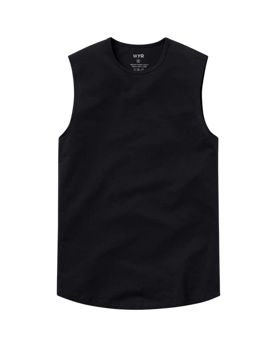 Sleeveless Curve Crew - Final Sale