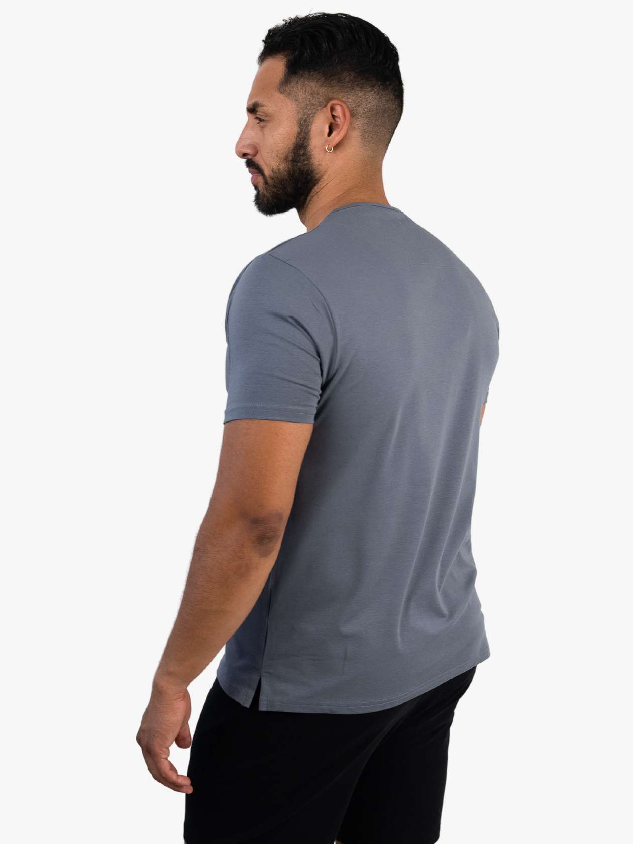 Crew Split Hem - Back View