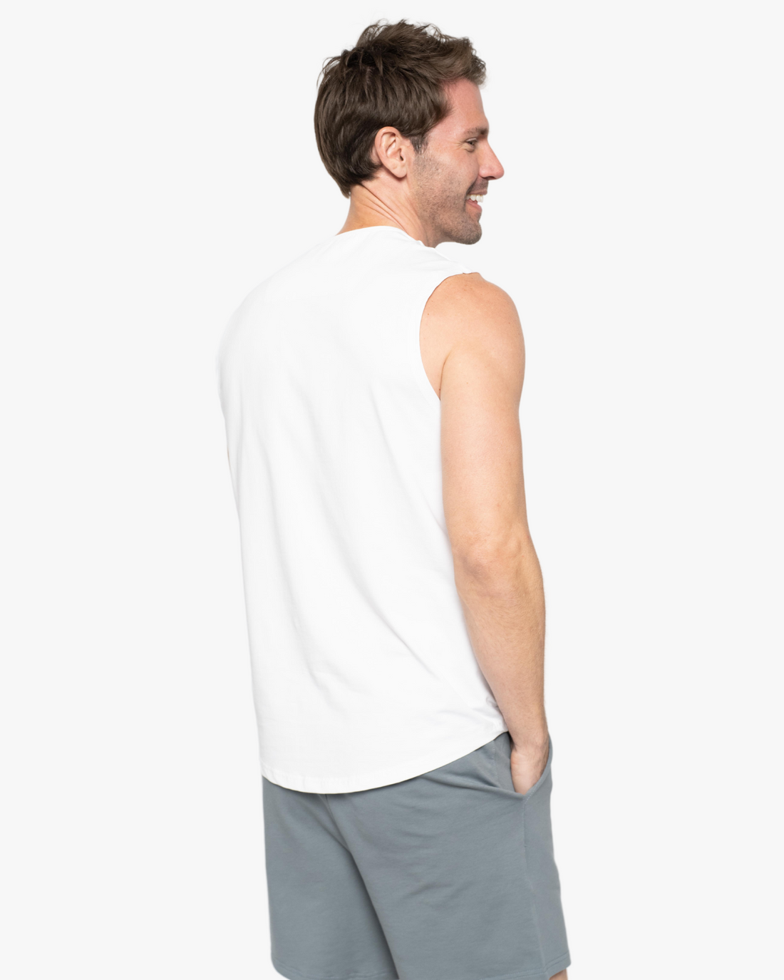 Sleeveless Curve Crew - Final Sale