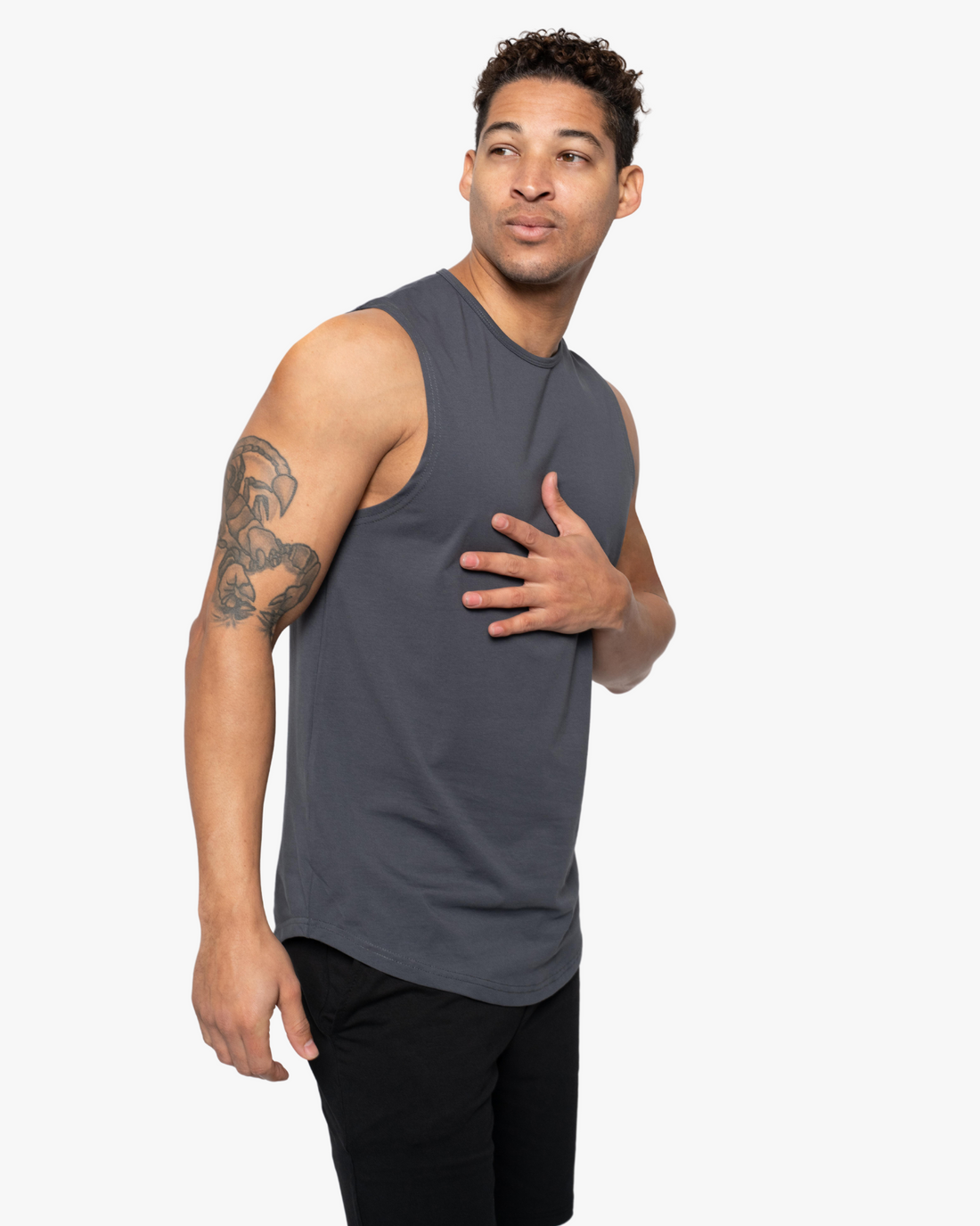 Sleeveless Curve Crew - Final Sale