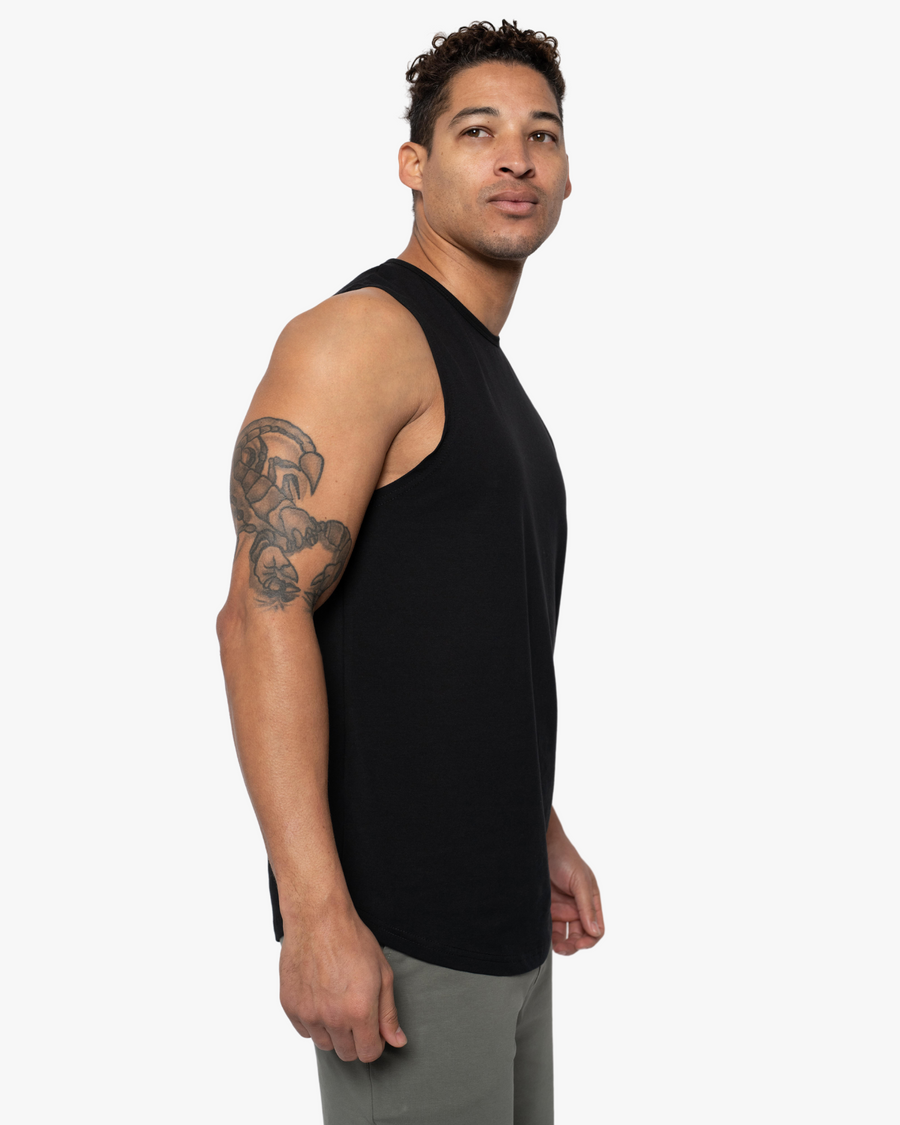 Sleeveless Curve Crew - Final Sale